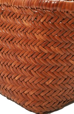 Женский сумка-тоут triple jump small DRAGON DIFFUSION коричневого цвета, арт. 8811 | Фото 3 (Сумки-технические: Сумки-шопперы; Материал: Натуральная кожа; Материал сплава: Проставлено; Драгоценные камни: Проставлено)