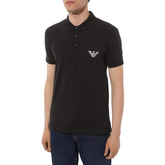 фото Хлопковое поло emporio armani