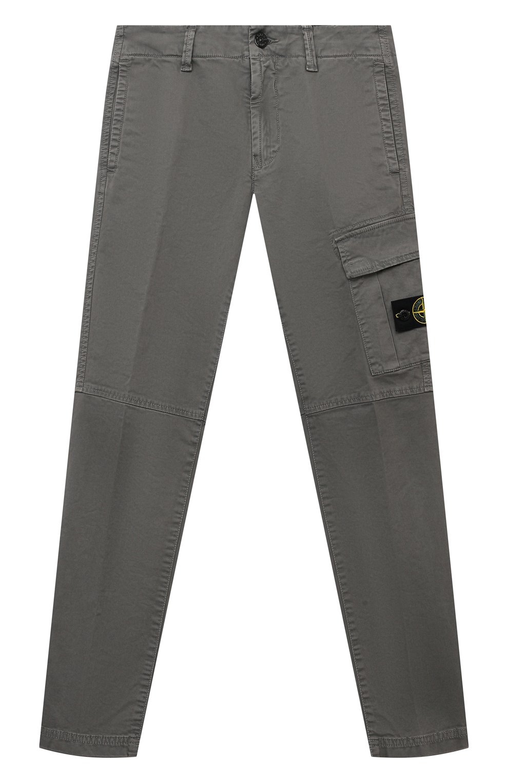 Хлопковые брюки STONE ISLAND детские серого цвета — купить в интернет ...