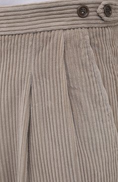 Мужские хлопковые брюки GUCCI бежевого цвета, арт. 644132/Z8AM8 | Фото 5 (Длина (брюки, джинсы): Стандартные; Случай: Повседневный; Региональные ограничения белый список (Axapta Mercury): RU; Материал внешний: Хлопок; Стили: Кэжуэл)