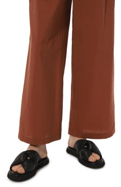 Женские кожаные шлепанцы PREMIATA черного цвета, арт. M6506/NAPPA | Фото 3 (Подошва: Платформа; Материал внутренний: Натуральная кожа; Материал сплава: Проставлено; Драгоценные камни: Проставлено)