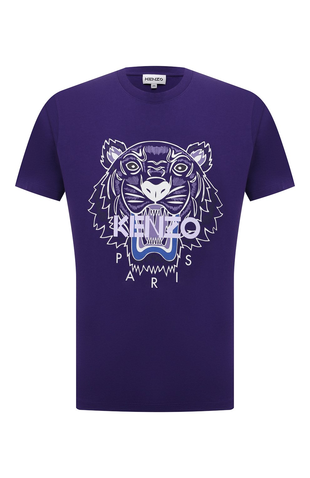 Мужская фиолетовая хлопковая футболка KENZO купить в интернет-магазине ...