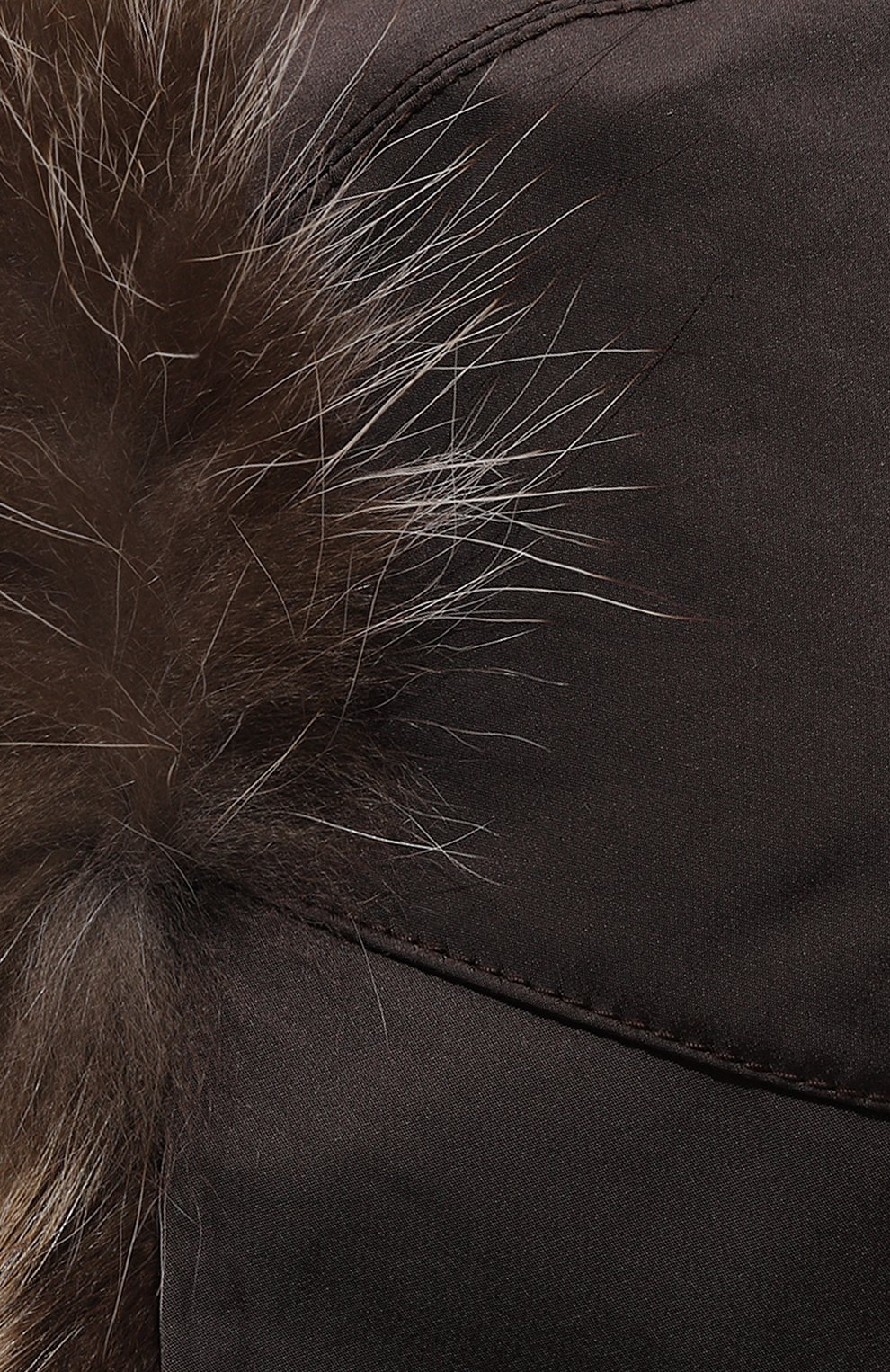 Мужская шапка-ушанка из меха енота KUSSENKOVV коричневого цвета, арт. 330908003159 | Фото 3 (Материал: Текстиль, Синтетический материал; Материал сплава: Проставлено; Но�с: Не проставлено)
