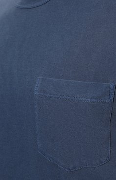 Мужская хлопковая футболка JAMES PERSE темно-синего цвета, арт. MLJ3282 | Фото 5 (Принт: Без принта; Рукава: Короткие; Длина (для топов): Удлиненные; Материал сплава: Проставлено; Материал внешний: Хлопок; Драгоценные камни: Проставлено; Стили: Кэжуэл)