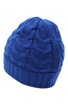 Детского шерстяная шапка MONCLER синего цвета, арт. F2-954-3B715-20-04S02 | Фото 2 (Материал: Текстиль, Шерсть; Региональные ограничения белый список (Axapta Mercury): RU)