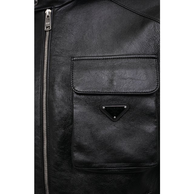 фото Кожаная куртка prada