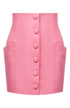 Женская кожаная юбка BALMAIN розового цвета, арт. VF14086/L062 | Фото 1 (Стили: Гламурный; Длина Ж (юбки, платья, шорты): Мини; Региональные ограничения белый список (Axapta Mercury): RU; Женское Кросс-КТ: Юбка-одежда; Материал внешний: Натуральная кожа; Материал подклада: Вискоза)