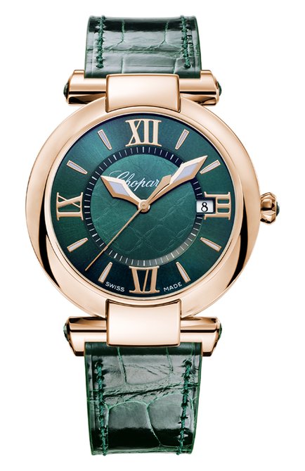 Женские часы imperiale CHOPARD бесцветного цвета, арт. 384221-5013 | Фото 1 (Материал корпуса: Розовое золото; Цвет циферблата: Другое; Механизм: Кварц)