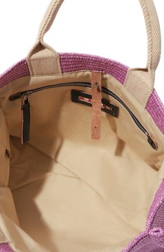Женский сумка-тоут basket small MARNI сиреневого цвета, арт. SHMP0077U0/P3860 | Фото 5 (Сумки-технические: Сумки-шопперы; Материал сплава: Проставлено; Материал: Текстиль; Драгоценные камни: Проставлено; Размер: small)