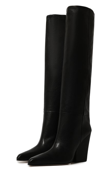 Женские кожаные сапоги jane PARIS TEXAS черного цвета по цене 129000 руб., арт. PX1038/XLTHT | Фото 1