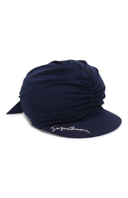 Женская кепка GIORGIO ARMANI темно-синего цвета, арт. 797306/0P505 | Фото 1 (Материал: Текстиль, Синтетический материал)