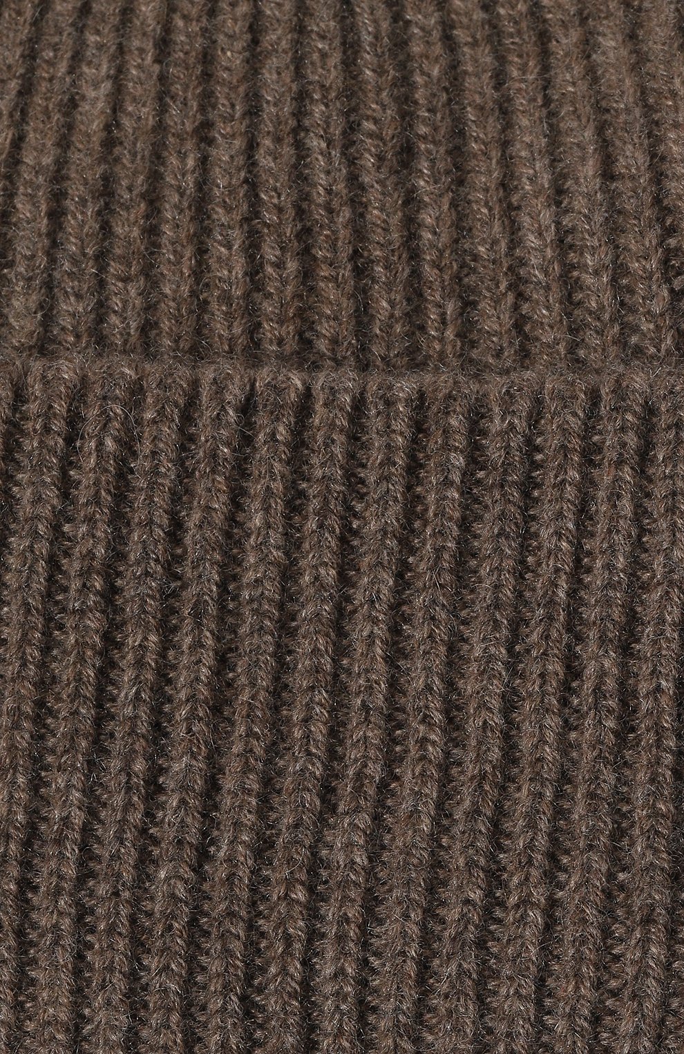 Мужская кашемировая шапка GIORGIO ARMANI коричневого цвета, арт. 747303/1A505 | Фото 3 (Материал: Текстиль, Кашемир, Шерсть; Кросс-КТ: Трикотаж; Материал сплава: Проставлено; Нос: Не проставлено)