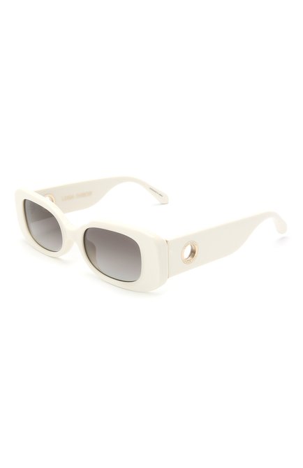 Женские солнцезащитные очки LINDA FARROW белого цвета, арт. LFL1117C3 SUN | Фото 1 (Тип очков: С/з; Региональные ограничения белый список (Axapta Mercury): RU; Очки форма: Прямоугольные; Оптика Гендер: оптика-женское)
