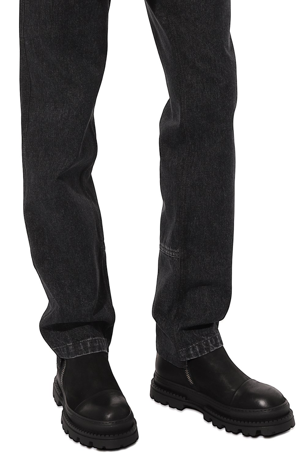 Мужские кожаные сапоги MATTIA CAPEZZANI черного цвета, арт. M2353/BANDALER0 | Фото 3 (Материал утеплителя: Натуральный мех; Материал сплава: Про ставлено; Подошва: Массивная; Драгоценные камни: Проставлено; Мужское Кросс-КТ: Сапоги-обувь)