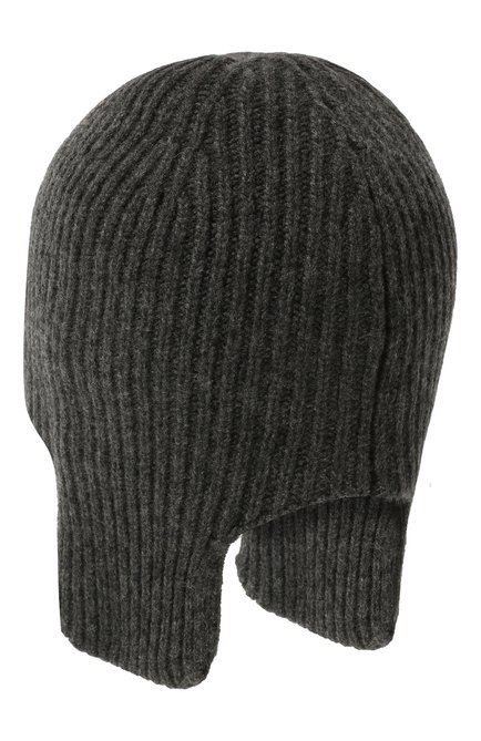 Мужская кашемировая шапка-ушанка CANOE темно-серого цвета, арт. 4004711 | Фото 2 (Материал: Кашемир, Шерсть, Текстиль; Кросс-КТ: Трикотаж)