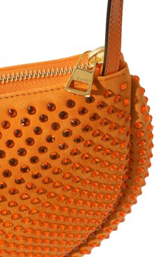 Женская сумка bumper moon JW ANDERSON оранжевого цвета, арт. HB0521-LA0251 | Фото 3 (Сумки-технические: Сумки top-handle; Размер: medium; Материал: Натуральная кожа, Натуральная замша; Материал сплава: Проставлено; Драгоценные камни: Проставлено)