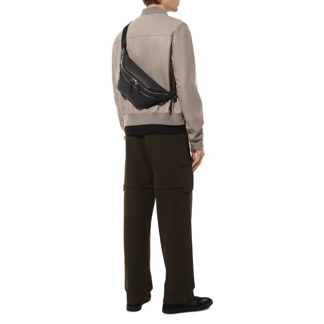 фото Кожаная поясная сумка santoni