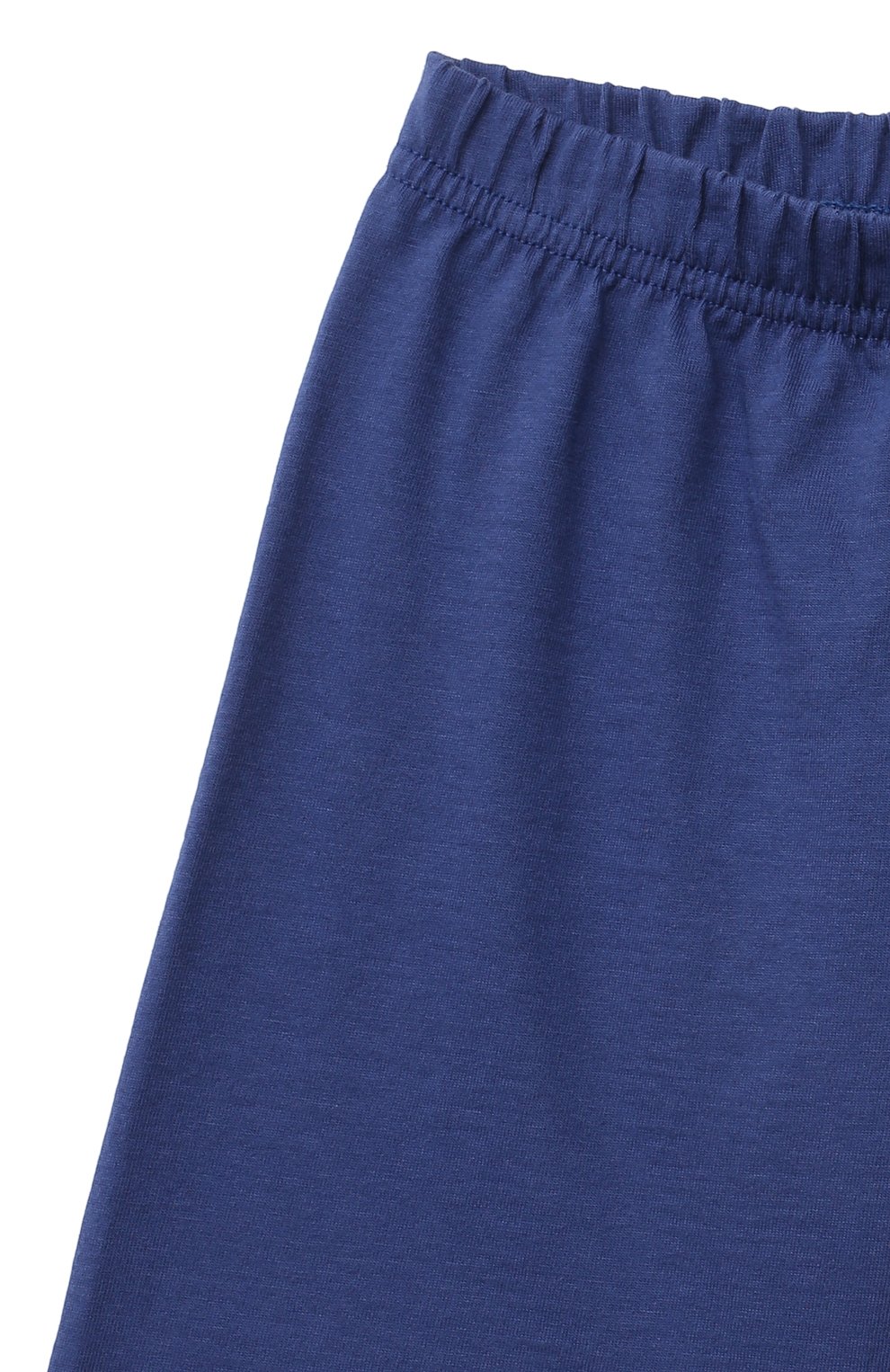 Женская хлопковая пижама LA PERLA синего цвета, арт. 70302/2A-6A | Фото 7 (Рукава: Короткие; Материал внешний: Хлопок)