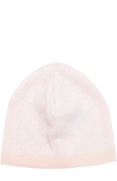 Детского шапка из шерсти с принтом GUCCI розового цвета, арт. 418599/3K206 | Фото 1 (Материал: Текстиль, Шерсть; Региональные ограничения белый список (Axapta Mercury): RU; Статус проверки: Проверено, Проверена категория)