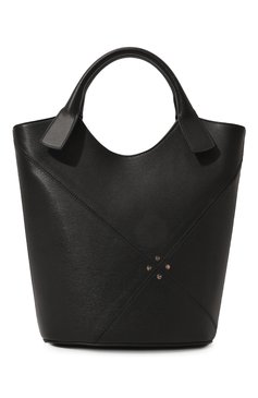 Женский сумка-тоут quarter large BORBONESE черного цвета, арт. 933670 | Фото 1 (Сумки-технические: Сумки-шопперы; Материал: Натуральная кожа; Размер: large)