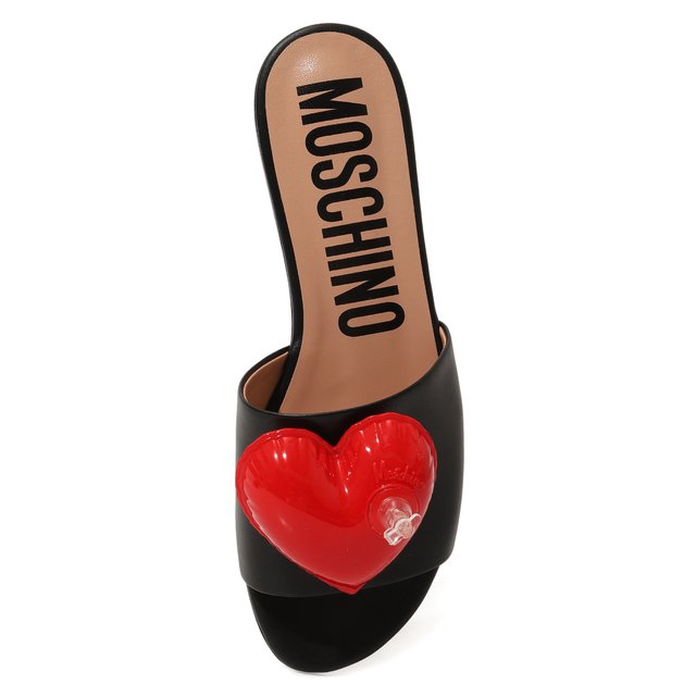 фото Кожаные шлепанцы moschino