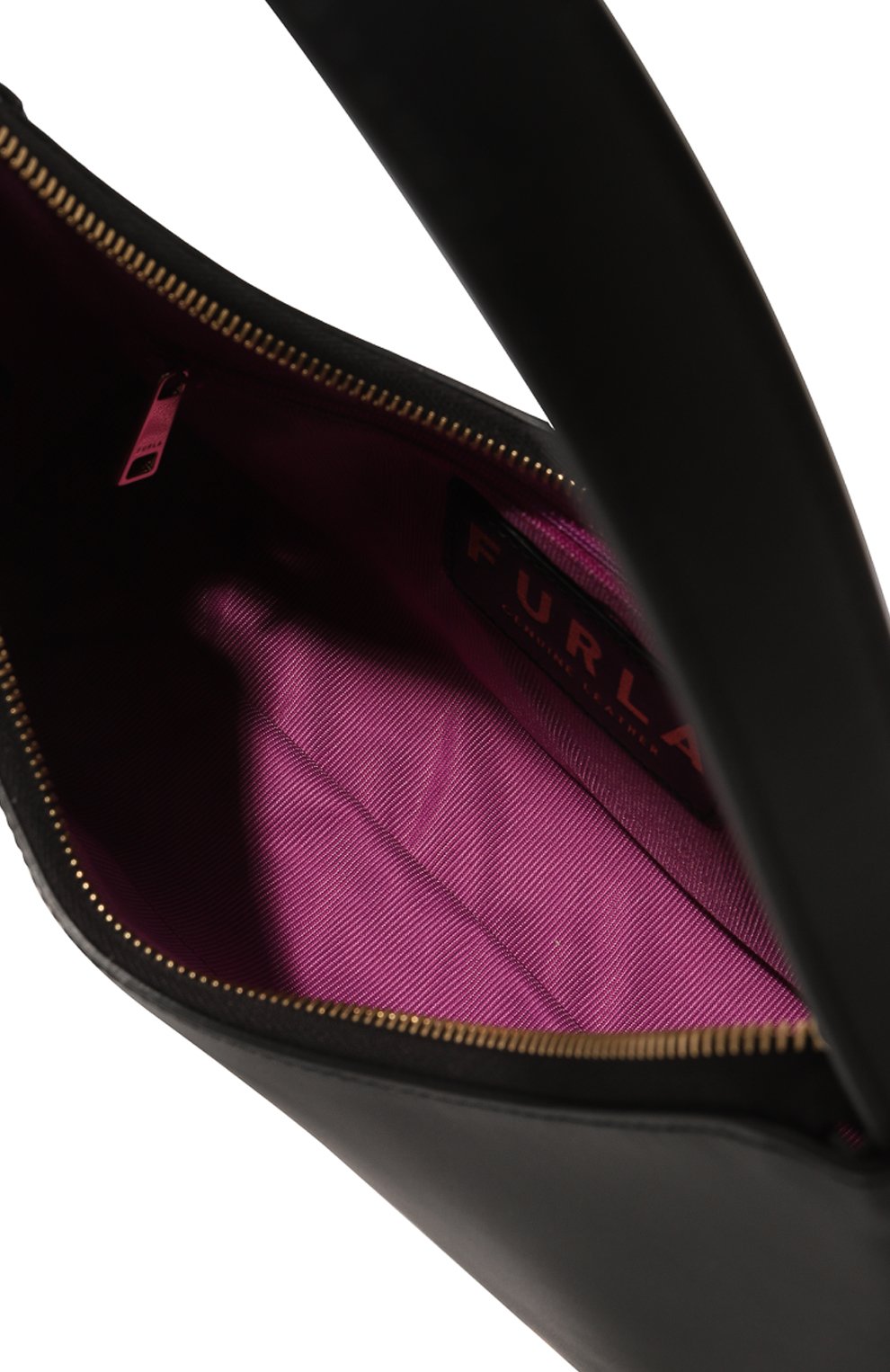 Женская сумка furla diamante FURLA черного цвета, арт. WB00782/AX0733 | Фото 6 (Сумки-технические: Сумки top-handle; Размер: medium; Материал: Натуральная кожа)