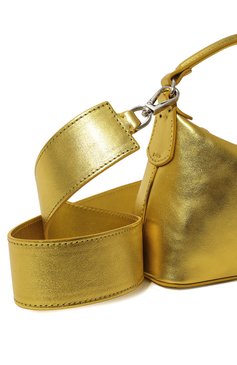 Женская сумка leonie hanne x liu jo LIU JO золотого цвета, арт. AA2502PX186S1206 | Фото 3 (Сумки-технические: Сумки через плечо, Сумки top-handle; Материал: Натуральная кожа; Размер: mini)