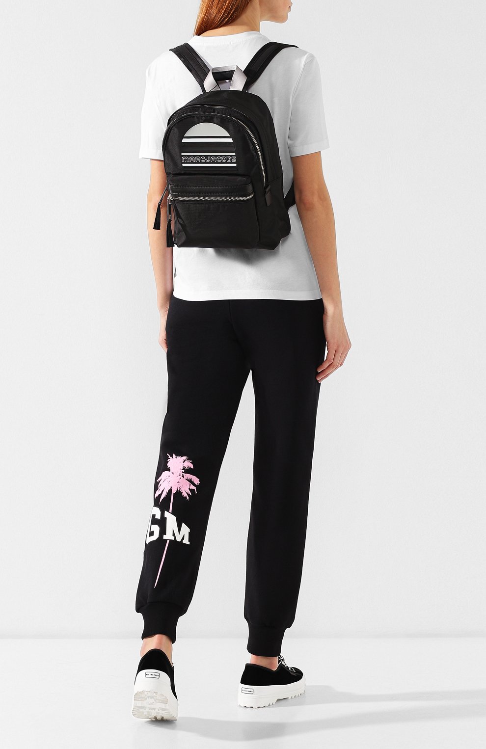 Женский рюкзак trek pack medium MARC JACOBS (THE) черного цвета, арт. M0014035 | Фото 2 (Размер: medium; Статус проверки: Проверено, Проверена категория; Материал: Текстиль)