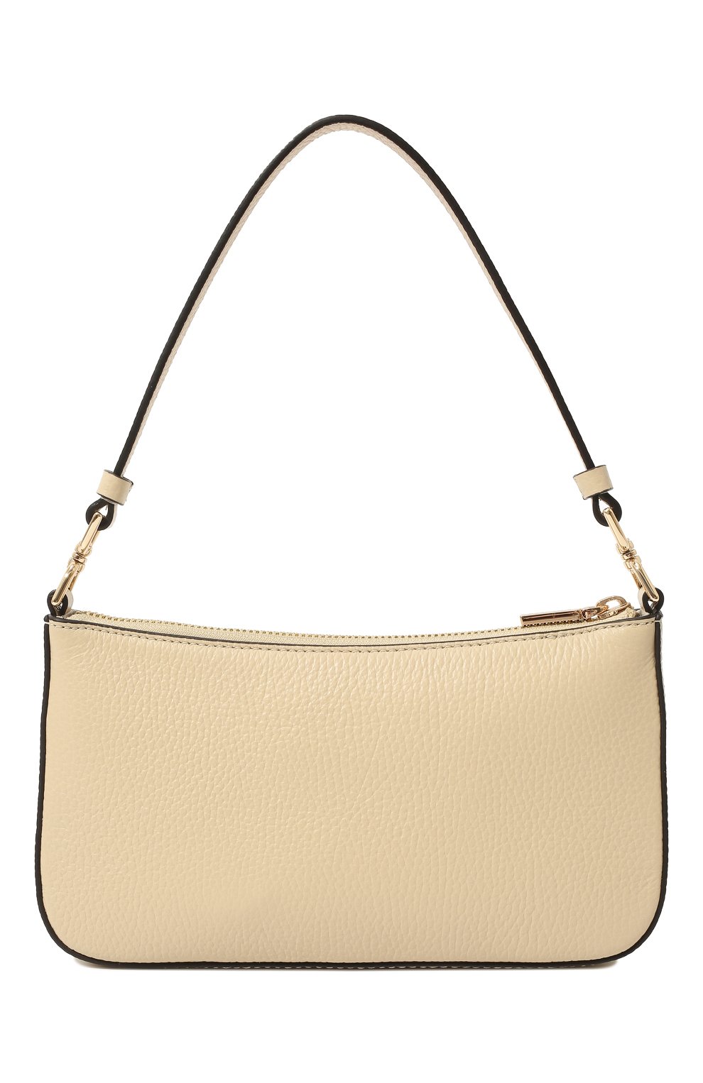 Женская сумка bonheur mini COCCINELLE кремвого цвета, арт. E5 LV3 55 P8 07 | Фот�о 5 (Сумки-технические: Сумки top-handle; Материал: Натуральная кожа; Размер: mini; Ремень/цепочка: На ремешке)
