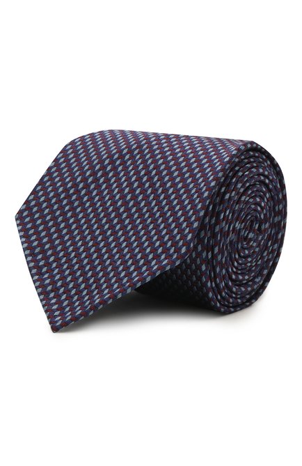 Мужской шелковый галстук BRIONI темно-синего цвета по цене 32850 руб., арт. 061I00/P0427 | Фото 1