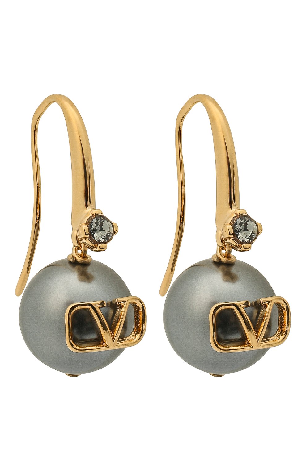Женские серьги vlogo VALENTINO золотого цвета, арт. UW2J0G21/QVS | Фото 3 (Материал: Металл)