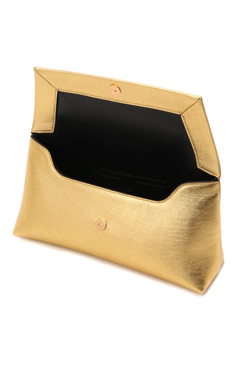 Женская сумка label small TOM FORD золотого цвета, арт. L1504T-LCL238 | Фото 5 (Женское Кросс-КТ: Вечерняя сумка; Сумки-технические: Сумки через плечо, Сумки top-handle; Материал: Натуральная кожа; Размер: small)