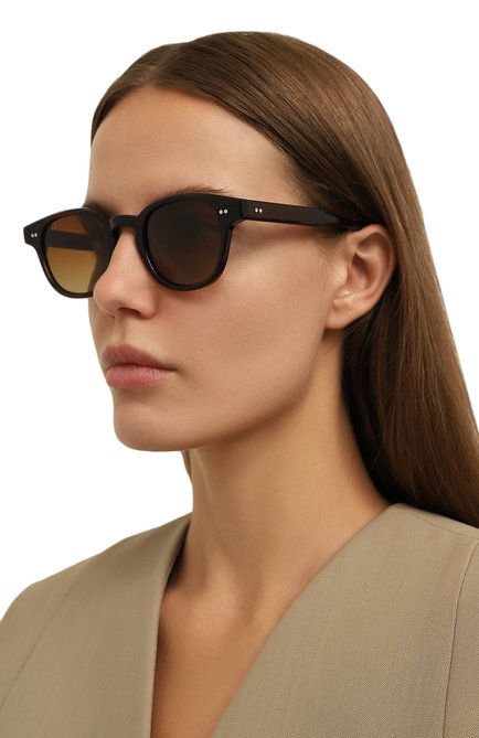 Женские солнцезащитные очки CHIMI коричневого цвета, арт. 01 BR0WN | Фото 2 (Тип очков: С/з; Материал: Пластик; Оптика Гендер: оптика-женское; Очки форма: Квадратные)