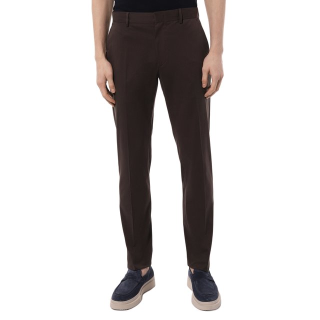 Хлопковые брюки Ermenegildo Zegna  TR14-E8I03 Фото 3