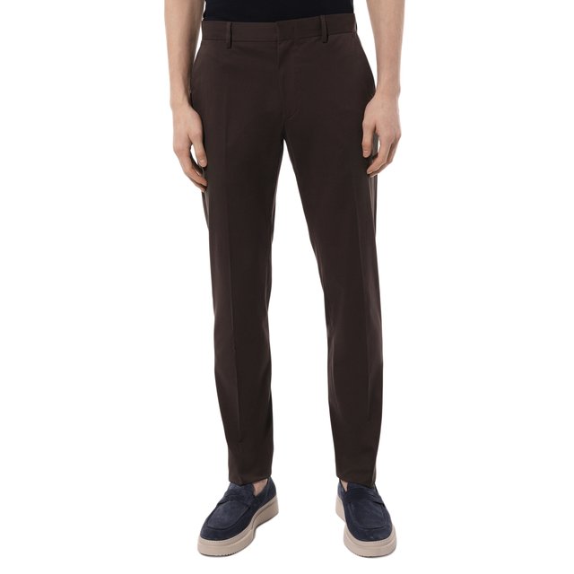 Хлопковые брюки Ermenegildo Zegna TR14-E8I03 Фото 3