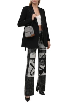 Женский рюкзак cruiser mini ALEXANDER WANG черно-белого цвета, арт. 20421X52M | Фото 3 (Материал: Натуральная кожа; Размер: mini; Ремень/цепочка: На ремешке; Стили: Кэжуэл)