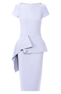Женское платье ROLAND MOURET голубого цвета, арт. PS20/S0745/F2196 | Фото 1 (Рукава: Короткие; Случай: Повседневный; Женское Кросс-КТ: платье-футляр, Платье-одежда; Материал внешний: Синтетический материал; Региональные ограничения белый список (Axapta Mercury): RU; Длина Ж (юбки, платья, шорты): Миди, До колена; Материал подклада: Синтетический материал; Статус проверки: Проверена категория)
