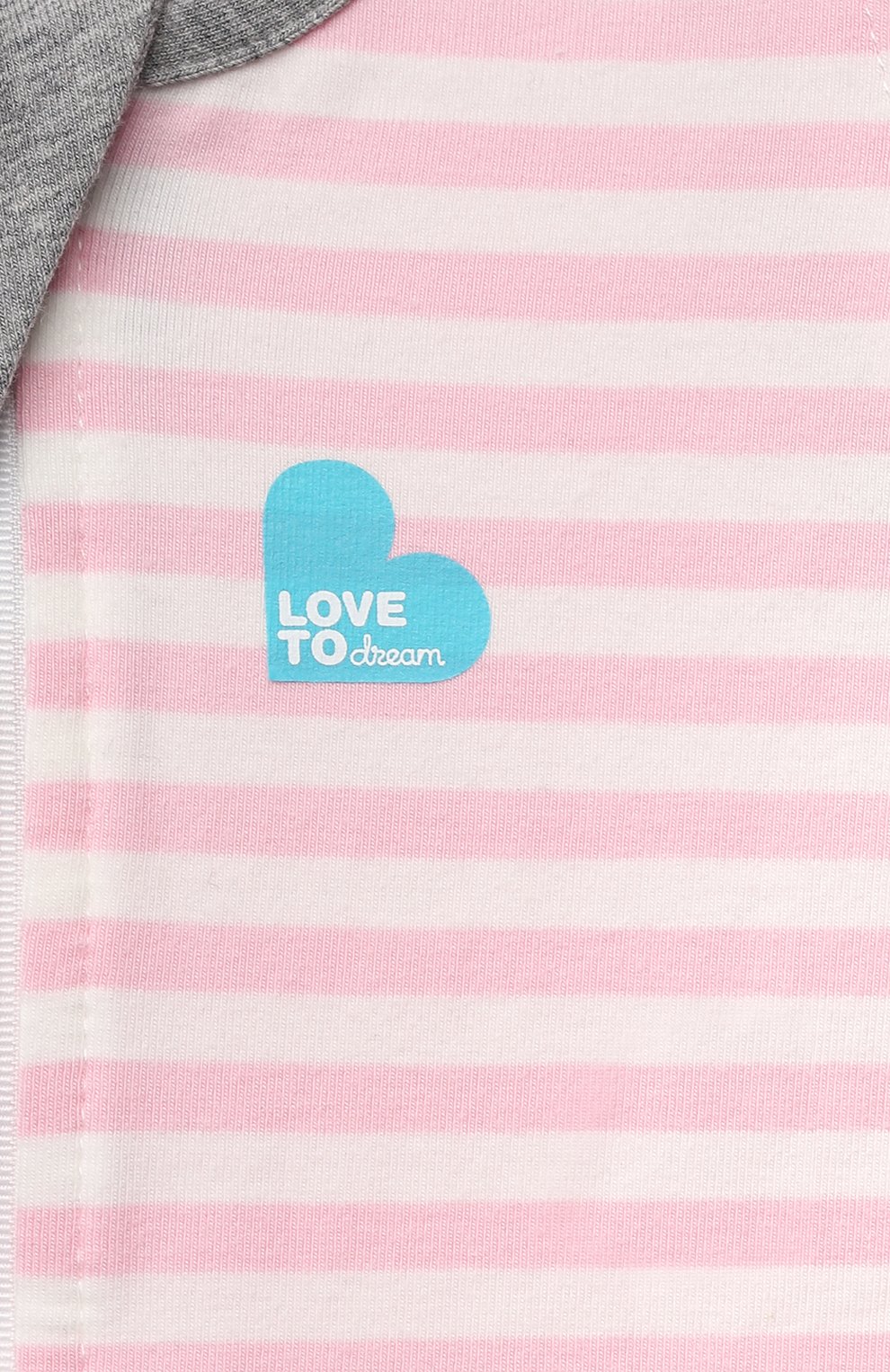 Детский комбинезон-мешок переходного этапа LOVE TO DREAM розового цвета, арт. L20 01 002 PK M | Фото 3 (Материал  внешний: Хлопок)