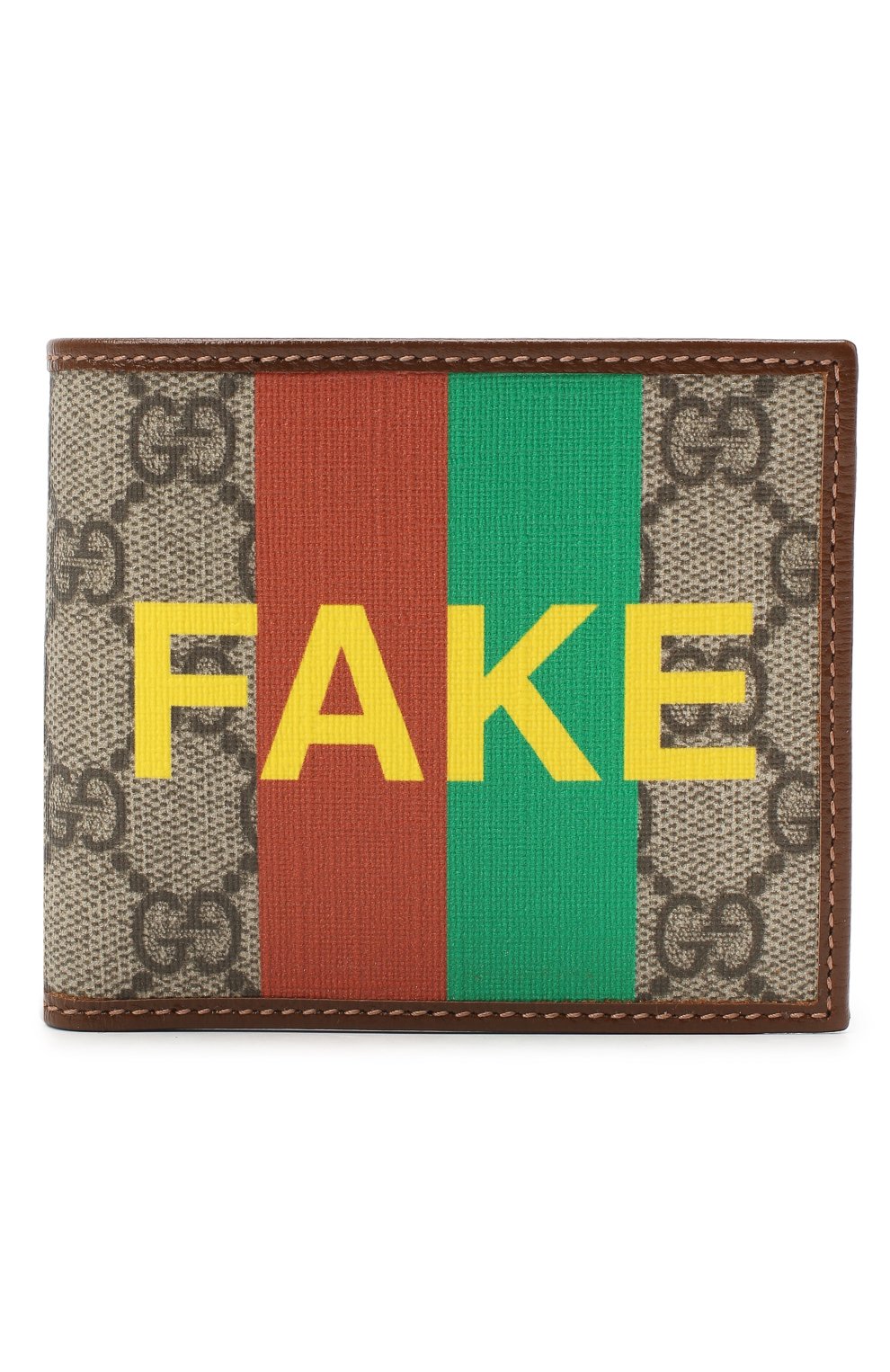 Мужской коричневый портмоне «fake/not» GUCCI купить в интернет-магазине  ЦУМ, арт. 636166/2GCAG