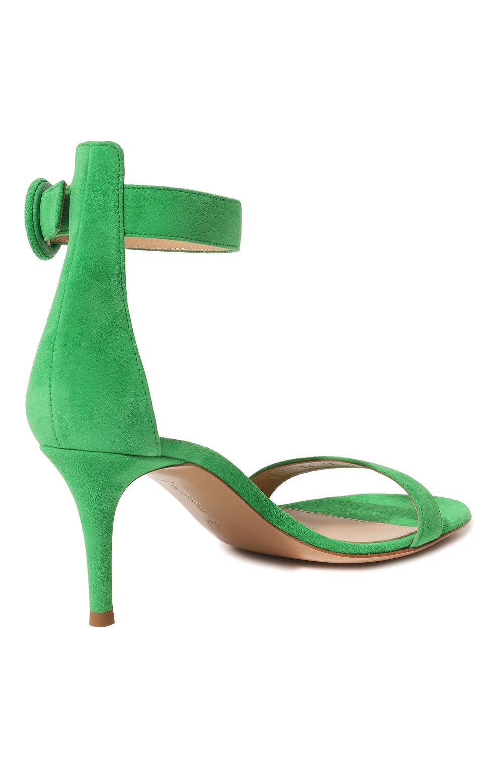 Замшевые босоножки Portofino 70 Gianvito Rossi  G60088.70RIC.CAMGREE Фото 5