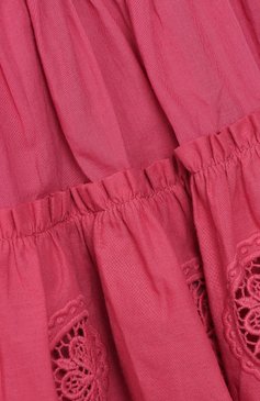 Детская хлопковая юбка CHARO RUIZ IBIZA фуксия цвета, арт. 9941 | Фото 3 (Случай: Повседневный; Материал внешний: Хлопок; Материал подклада: Хлопок)