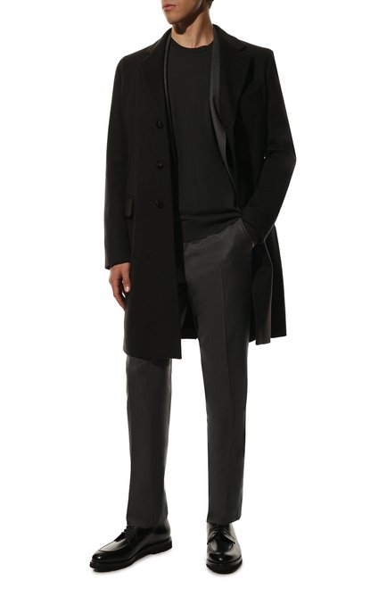 Мужские к ожаные дерби BARRETT черного цвета, арт. 192U003.44/VITELL0 F | Фото 2 (Материал внутренний: Натуральная кожа; Стили: Классический)