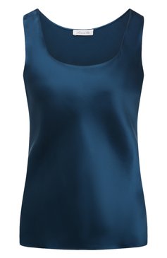 Женская шелковый топ LUNA DI SETA синего цвета, арт. VLST08011 | Фото 1 (Материал внешний: Шелк; Женское Кросс-КТ: Домашние топы)