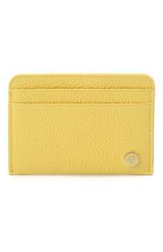 Женский кожаный футляр для кредитных карт LORO PIANA желтого цвета, арт. FAM2128 | Фото 1 (Материал: Натуральная кожа)