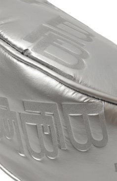 Женская сумка cush BY FAR серебряного цвета, арт. 23PFBCUSSSVSEFSMA | Фото 3 (Сумки-технические: Сумки top-handle; Материал сплава: Проставлено; Материал: Текстиль; Драгоценные камни: Проставлено; Размер: small)