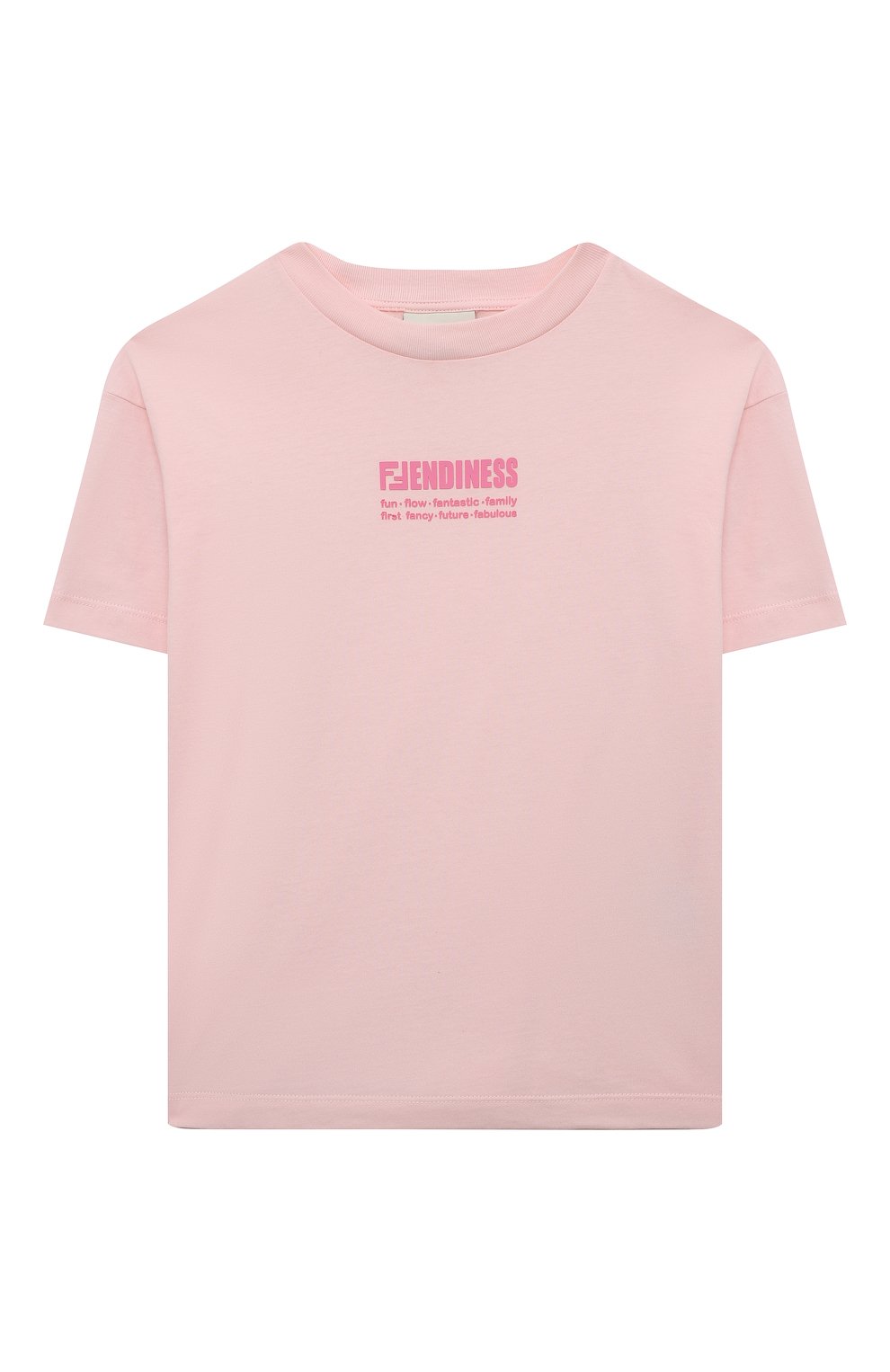 Футболки Fendi, Хлопковая футболка Fendi, Португалия, Розовый, Хлопок: 100%;, 12693778  - купить