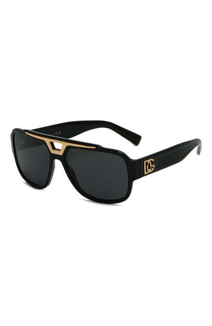 Мужские солнцезащитные очки DOLCE & GABBANA черного цвета, арт. 4389-501/87 | Фото 1 (Тип очков: С/з; Кросс-КТ: С/з-мужское; Оптика Гендер: оптика-мужское; Очки форма: Авиаторы, D-форма)