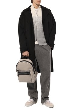 Мужской кожаный рюкзак VIC MATIE светло-бежевого цвета, арт. 1A0158TC999C6HB296 | Фото 7 (Материал: Натуральная кожа; Стили: Кэжуэл; Размер: large)