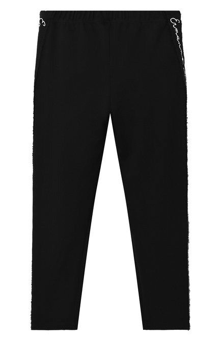 Детские брюки ERMANNO SCERVINO черного цвета, арт. 47I LG02 PMI/4-8 | Фото 2 (Девочки Кросс-КТ: Брюки-одежда; Материал внешний: Вискоза; Девочки-школьная форма: Брюки; Региональные ограничения белый список (Axapta Mercury): RU)
