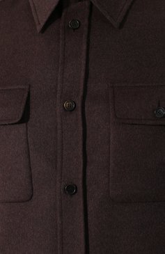 Мужская куртка из смеси шерсти и кашемира BRIONI темно-коричневого цвета, арт. SGMM0L/07369 | Фото 5 (Кросс-КТ: Куртка; Мужское Кросс-КТ: шерсть и кашемир, Верхняя одежда; Материал внешний: Шерсть; Рукава: Длинные; Материал сплава: Проставлено; Ювелирные украшения: Назначено; Драгоценные камни: Проставлено; Длина (верхняя одежда): Короткие; Статус проверки: Проверена категория)